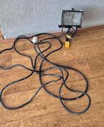 Halogeen bouwlamp met klem 150W, Ophalen of Verzenden, Gebruikt, 50 tot 200 watt, Lamp met armatuur