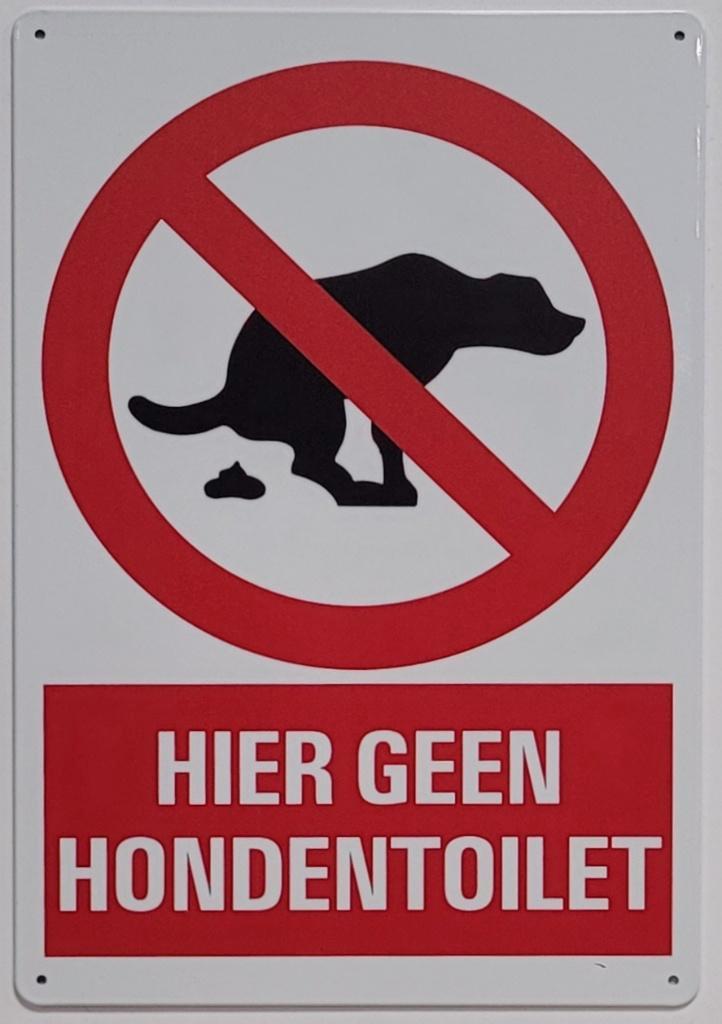 Hier geen honden toilet reclamebord van metaal wandbord deco, Huis en Inrichting, Woonaccessoires | Tekstborden en Spreuken, Nieuw