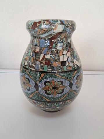 Jean Gerbino (1876-1966), Vallauris. Veelkleurige vaas  beschikbaar voor biedingen