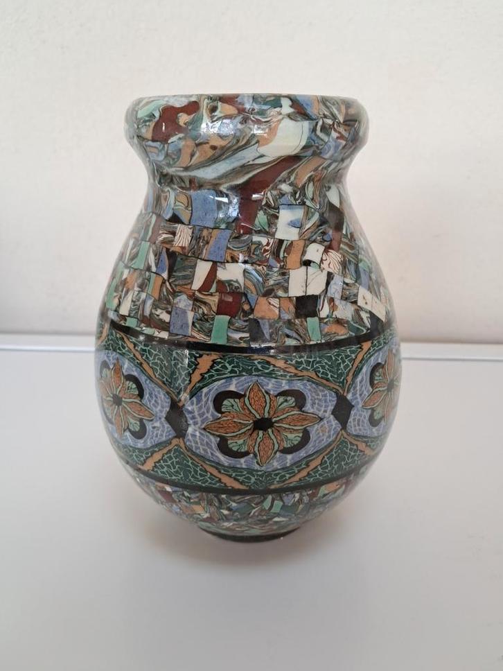 Jean Gerbino (1876-1966), Vallauris. Veelkleurige vaas, Antiek en Kunst, Antiek | Vazen, Ophalen of Verzenden