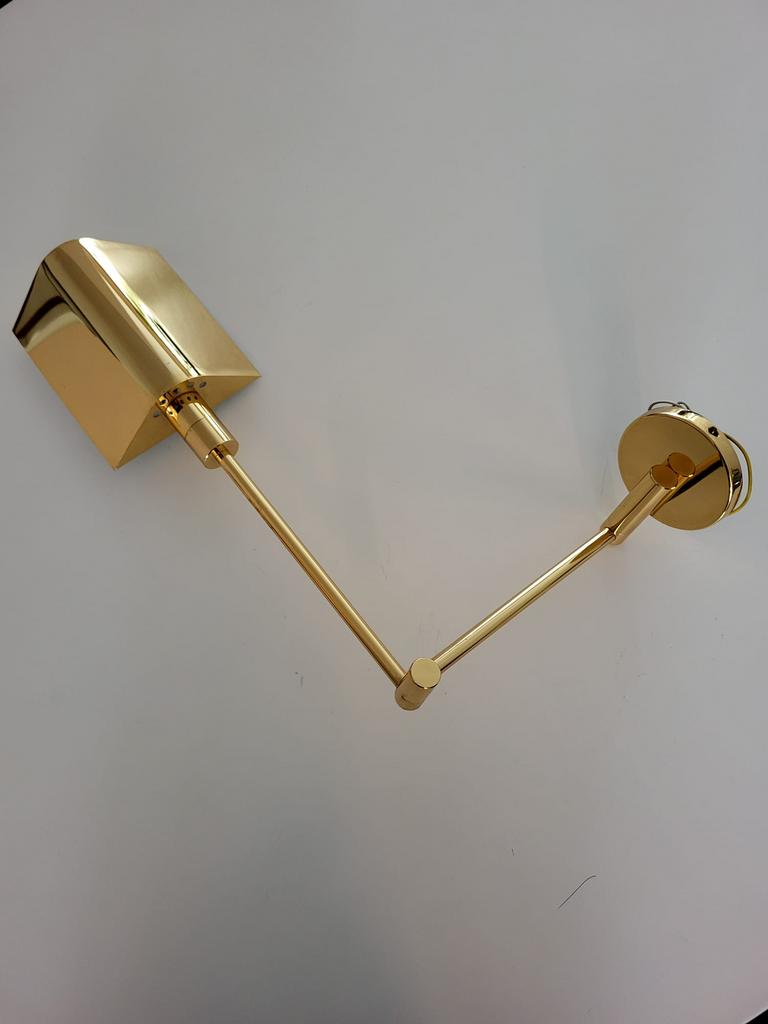Italiaanse messing design wandlamp van Martini Fratelli, Ophalen, Zo goed als nieuw, Overige materialen, Italiaans design