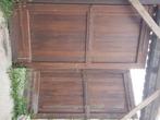Grote, Hardhouten, schuur deuren 324 cm hoog x 293 cm breed, Ophalen, Gebruikt, Buitendeur, Hout