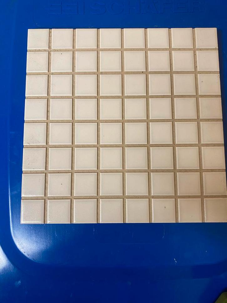 Lichtgrijze Mozaïektegels - 1.63 m², Doe-het-zelf en Verbouw, Tegels, Zo goed als nieuw, Wandtegels, Keramiek, Minder dan 20 cm