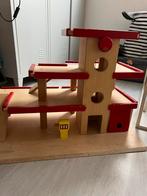 Houten garage, Kinderen en Baby's, Speelgoed | Houten speelgoed, Ophalen, Gebruikt, Overige typen