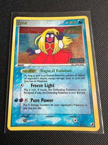 Jynx 28/115 holo stamp EX Unseen Forces