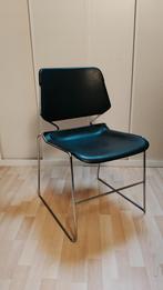 6x Matrix Krueger USA draadstaal design stoel stapelbaar, Huis en Inrichting, Stoelen, Ophalen, Zwart, Zo goed als nieuw, Design Krueger Matrix