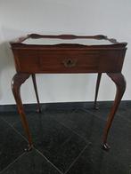 Antieke Mahoniehouten Tafel met Lade, Antiek en Kunst, Ophalen of Verzenden