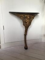 Antiek brons achtig wand tafeltje, Ophalen of Verzenden