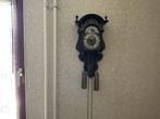 Antieke Wandklok met Slinger en Gewichten, Ophalen
