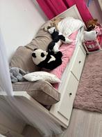 Ikea uitschuifbed, Huis en Inrichting, Gebruikt, 90 cm, Eenpersoons, Wit