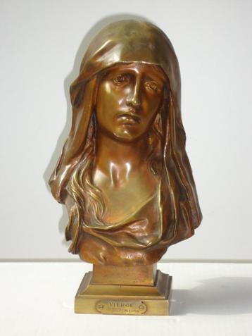XIXe Brons Eugène MARIOTON fondeur SIOT Paris La Vierge beschikbaar voor biedingen