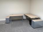 Gispen bureau 180 x 80 cm en 140 x 80., Huis en Inrichting, Bureaus, Ophalen, In hoogte verstelbaar, Gebruikt, Bureau