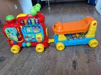 Trein looptrein vtech compleet met aanhanger en bouwstenen, Ophalen, 6 maanden tot 2 jaar