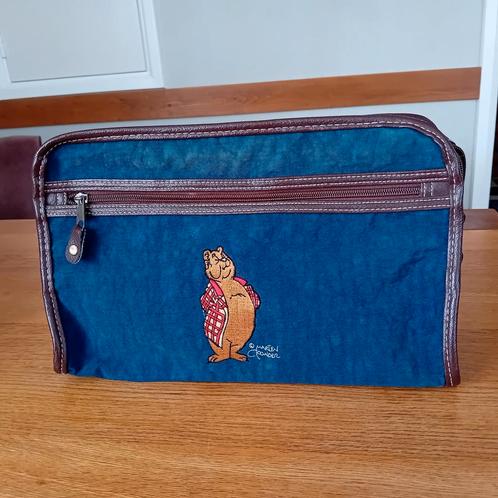 Olivier B. Bommel Toilettas, Sieraden, Tassen en Uiterlijk, Toilettassen, Gebruikt, Heer of Dame, Blauw, Ophalen of Verzenden