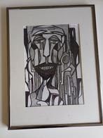 Abstracte tekening in lijst, Ophalen