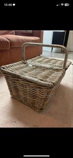 Mooie picknickmand - 50 x 25 cm, Gebruikt, Mand, Ophalen of Verzenden, Riet