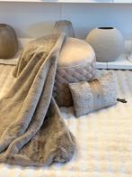 NIEUW luxe velvet poef Colmore, Ophalen, Rond, Nieuw, Stof