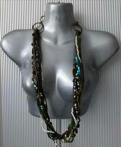 Manouk - fantasieketting kan  ook als ceintuur, Sieraden, Tassen en Uiterlijk, Kettingen, Nieuw, Overige materialen, Blauw, Met hanger