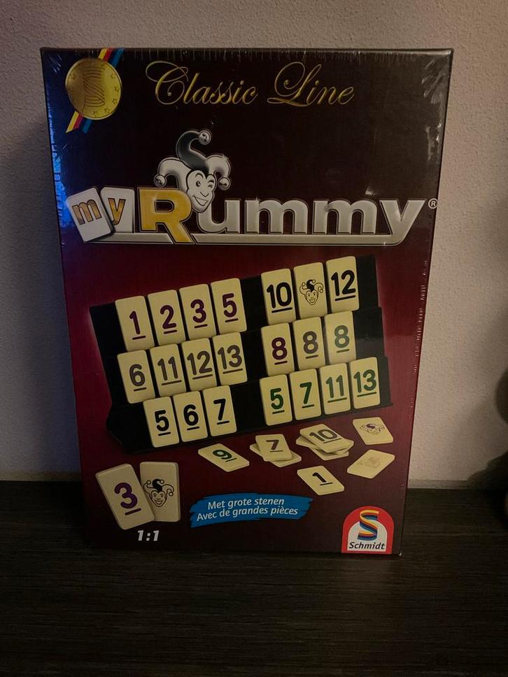 Rummy Classic Line - Nieuw in Verpakking, Hobby en Vrije tijd, Gezelschapsspellen | Bordspellen, Nieuw, Drie of vier spelers, Ophalen