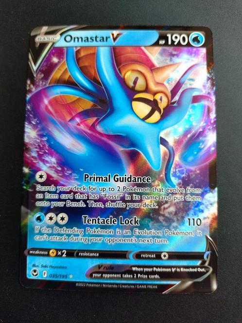 Omastar V, Hobby en Vrije tijd, Verzamelkaartspellen | Pokémon, Zo goed als nieuw, Ophalen of Verzenden