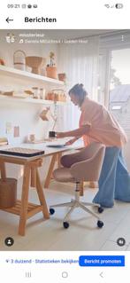 Ikea bureau met Mittback schragen en Kave Home bureaustoel, Hobby en Vrije tijd, Schilderen, Ophalen