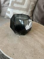 Zwarte waxinelichthouder, Huis en Inrichting, Overige materialen, Zwart, Ophalen of Verzenden, Zo goed als nieuw