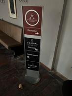 Indoor wegwijzer paal/reclame, paal aluminium w84, Ophalen of Verzenden, Zo goed als nieuw