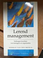 Leren Management - Herman van den Broeck, Ophalen of Verzenden, Zo goed als nieuw, Management