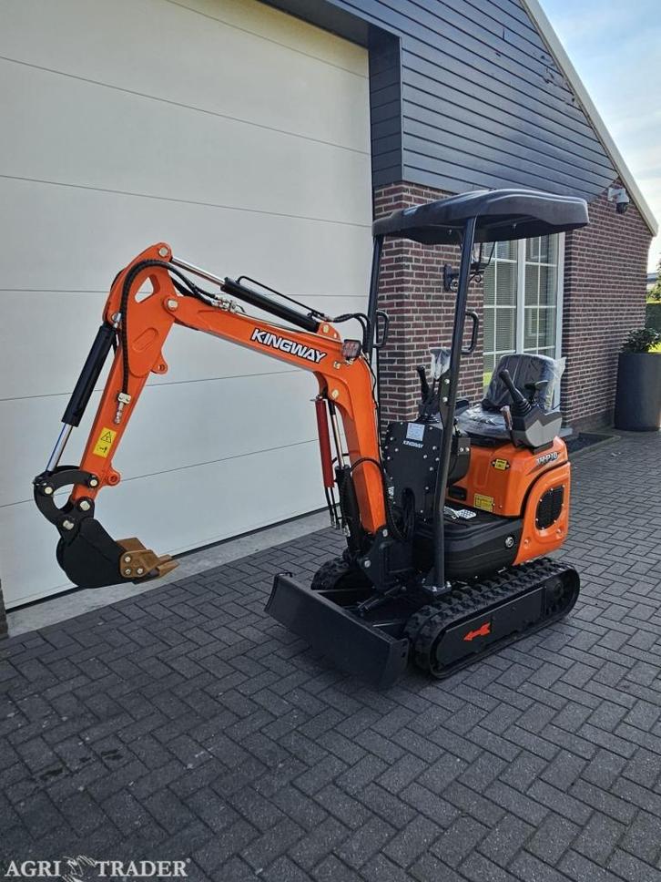 Minigraafmachine Kingway VIP10 JOYSTICK 3 bakken 3j GARANTIE, Zakelijke goederen, Machines en Bouw | Kranen en Graafmachines, Graafmachine