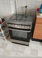 RVS gasfornuis met wokbrander, hete lucht oven en grill, Zo goed als nieuw, Gas, Hete lucht, 4 kookzones