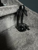 Zwarte kandelaar met neushoorn en palmboom, Huis en Inrichting, Woonaccessoires | Kandelaars en Kaarsen, Overige materialen, Nieuw