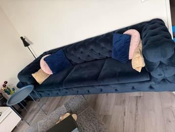 3+2 Zits Bankstel - Donkerblauw beschikbaar voor biedingen