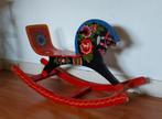 Vintage handgeschilderd Russisch schommelpaard hobbelpaard, Antiek en Kunst, Antiek | Speelgoed, Ophalen
