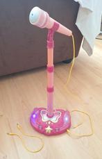 Roze microfoon + standaard (licht en geluid!), Ophalen of Verzenden, Zo goed als nieuw, Meisje