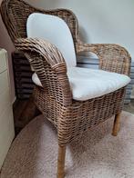 Rotan / rieten stoel ikea, Ophalen, Gebruikt, Minder dan 75 cm, Riet of Rotan