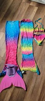 Zeemeermin set – staart + monovin + bikini, Kleding | Dames, Ophalen of Verzenden, Zo goed als nieuw, Roze, Bikini