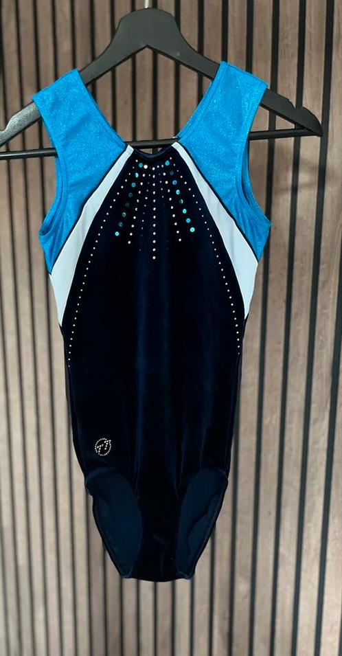 Turnpakje TT Gymnastics / blauw turquoise/ 164 Nieuwstaat!, Sport en Fitness, Turnen, Zo goed als nieuw, Turnpak(je), Kindermaat 146 t/m 176