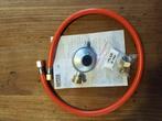 Gasslang lang ca.80 cm.en drukregelaar, Caravans en Kamperen, Camper-accessoires, Ophalen, Zo goed als nieuw