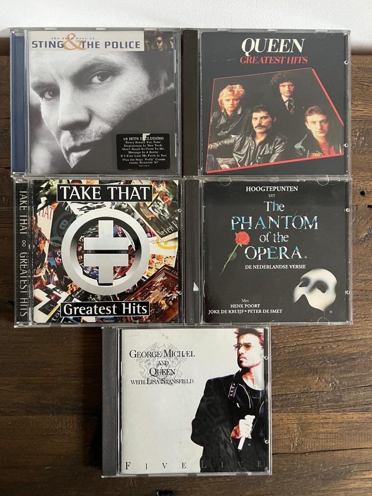 5x Div CD’s: STING-TAKETHAT-QUEEN-PHANTOM-GEORGEMICHAEL, Cd's en Dvd's, Cd's | Pop, Zo goed als nieuw, 2000 tot heden, Ophalen of Verzenden