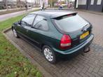 Honda Civic 1.5 I LS Vtec-e AUT 1999 Groen met airco, 4 cilinders, Grijs, 1000 kg, Elektrische ramen