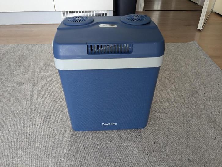 Travellife Thermo-Elektrische Koelbox 19L 12V/230V Blauw, Caravans en Kamperen, Kampeeraccessoires, Zo goed als nieuw, Ophalen