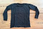 Zelf gebreide zwarte kabeltrui, Ophalen of Verzenden, Nieuw, Maat 38/40 (M), Zwart