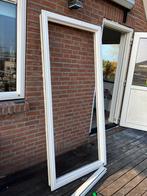 Kunststof kozijn 98 x 212 incl glas, Kunststof, Raamkozijn, Zo goed als nieuw, 150 tot 225 cm
