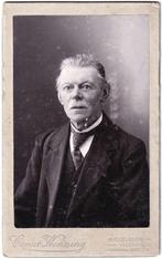 CDV Portret Man Snor Das - Foto Henning Middelburg, Gebruikt, Foto, Ophalen of Verzenden, Voor 1940