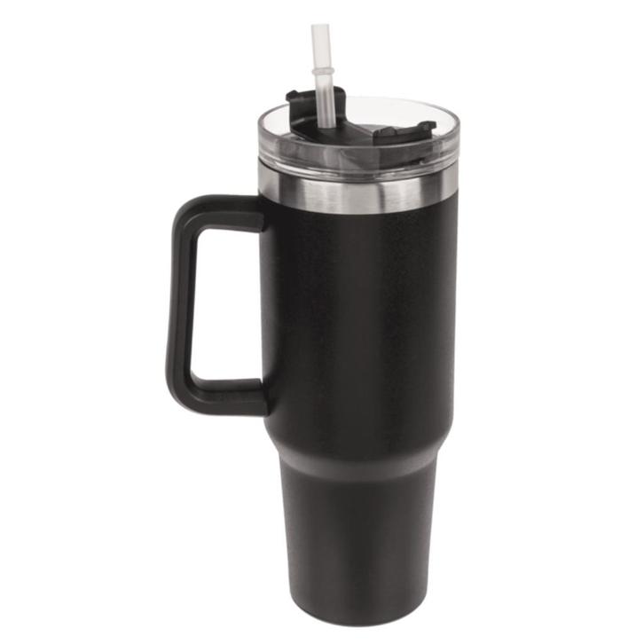 XXL thermosbeker (1,2 liter) - Zwart, Sport en Fitness, Bidons, Nieuw, Ophalen of Verzenden