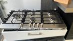 Siemens RVS 5-pits gaskookplaat - Zo goed als nieuw!, Minder dan 85 cm, 60 cm of meer, Ophalen of Verzenden, Zo goed als nieuw