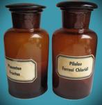 Apothekers fles~Apothekersflesjes~Pilulae en Pimentae, Antiek en Kunst, Ophalen of Verzenden