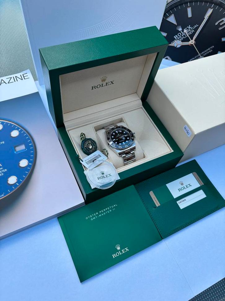 Rolex GMT-Master II 116710LN Full Set 2016, Sieraden, Tassen en Uiterlijk, Horloges | Heren, Gebruikt, Polshorloge, Rolex, Staal