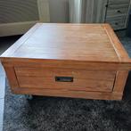 Salon tafel met wieltjes, Huis en Inrichting, Ophalen, Gebruikt, 100 tot 150 cm, 50 tot 100 cm