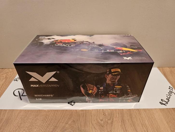 Verstappen Editie 110 winnaar Abu Dhabi 2022 rb18 1:18, Verzamelen, Automerken, Motoren en Formule 1, Nieuw, Formule 1, Ophalen of Verzenden
